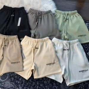 Hot Selling Style High Quality Shorts Reflective French Terry Cotton Shorts Men