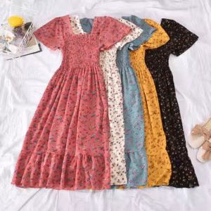Fashion Floral Print Elastic Prom Dresses Women Classy Elegant Mini Dresses Women Casual Dresses Woman