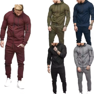 umpsuit Plus Size Tracksuit for Men's Clothing 2Pcs Sport Wear Slim Joggers Hoodies Long Men Set