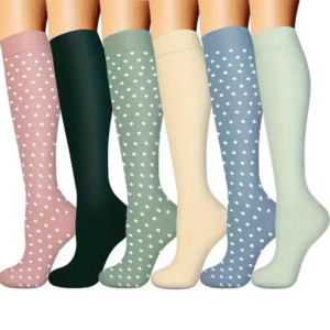 Unisex Anti Odor Running Cycling Adult Copper Knee High Sports Compression Socks