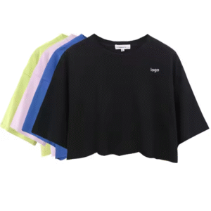 New Fashion t Shirt Women's Crop Top Custom Your's Design High Quality Crop Top
