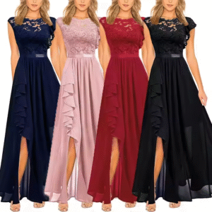 Wholesale Independent Station Europe and the United States Explosive Dress Evening Gown Lace Highwaist Long Skirt