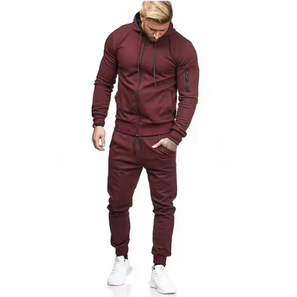 umpsuit Plus Size Tracksuit for Men's Clothing 2Pcs Sport Wear Slim Joggers Hoodies Long Men Set - Image 5