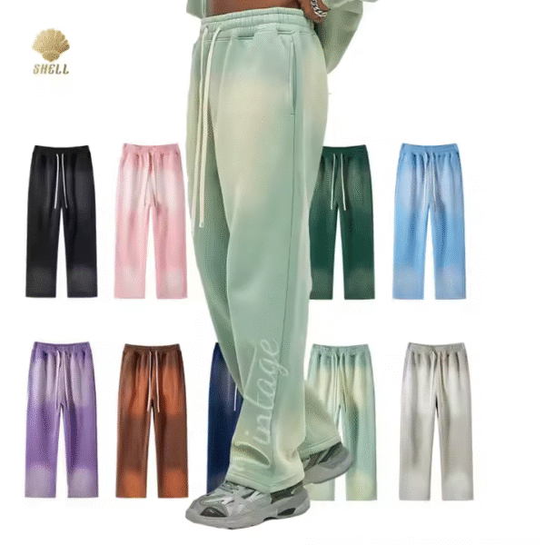 Jogger Loose Men Wide Leg Bottom Thick Cotton Y2K Vintage Sweatpants