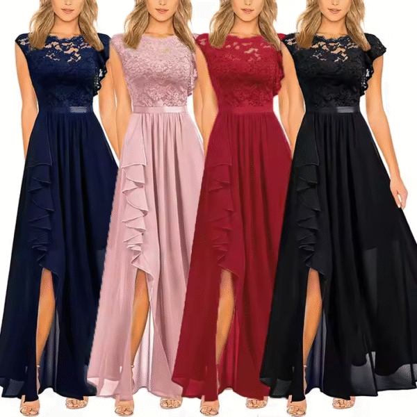Wholesale Independent Station Europe and the United States Explosive Dress Evening Gown Lace Highwaist Long Skirt