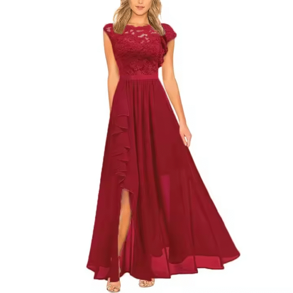Wholesale Independent Station Europe and the United States Explosive Dress Evening Gown Lace Highwaist Long Skirt - Image 3