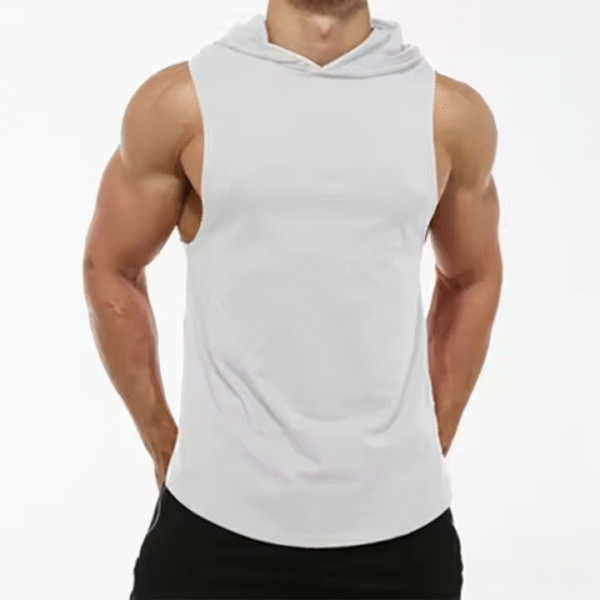 Men's Sporty Sleeveless Gym Vest Breathable Workout Muscle Stringer Cut-Off Y Back Tank Tops 3D Fitness Pattern Wholesale - Image 2