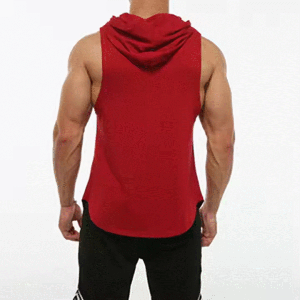 Men's Sporty Sleeveless Gym Vest Breathable Workout Muscle Stringer Cut-Off Y Back Tank Tops 3D Fitness Pattern Wholesale - Image 4